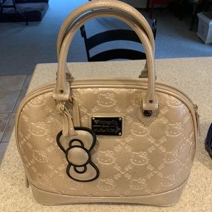 Hello Kitty Patent Leather Tote - Champagne